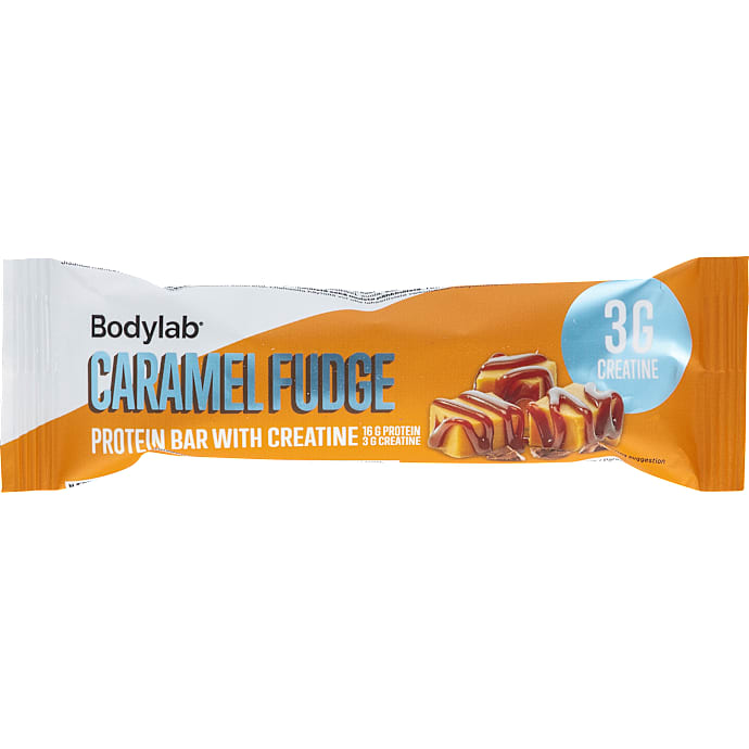 Proteinbar m. karamelsmag og kreatin