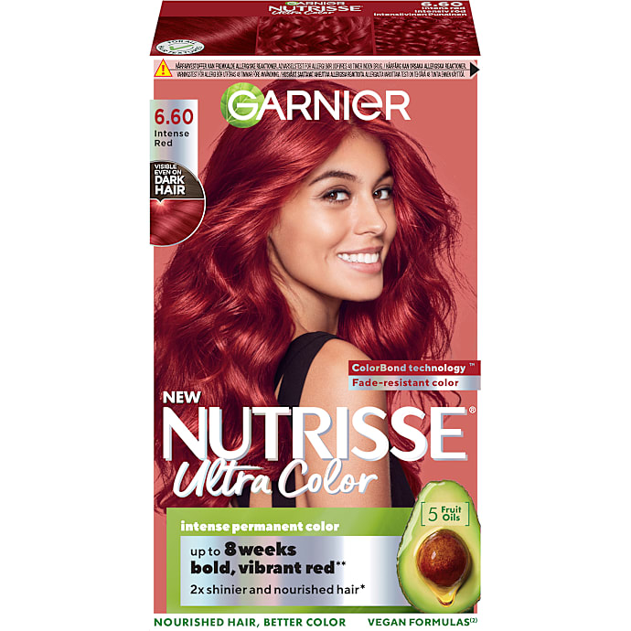 Intense permanent hårfarve 6.60 Intense Red m. olier