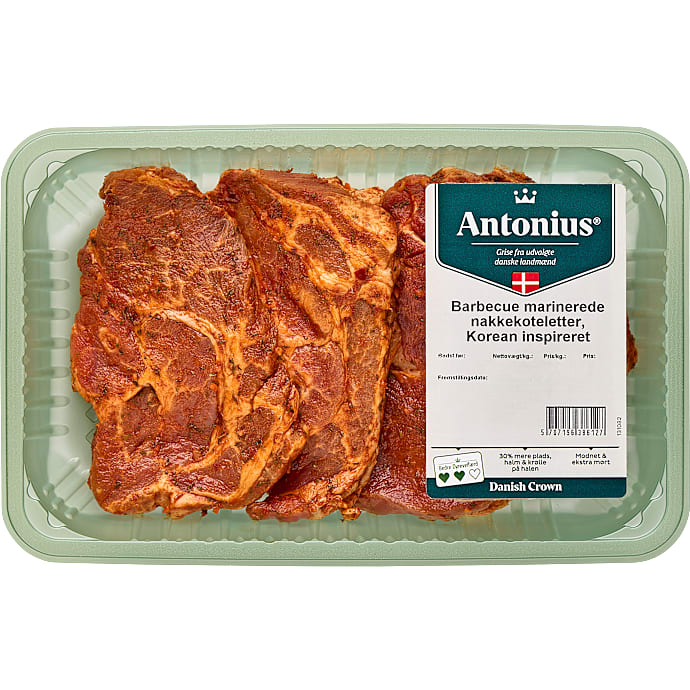 Nakkekoteletter m. marinade
