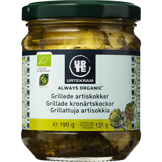 Grillede artiskokker øko