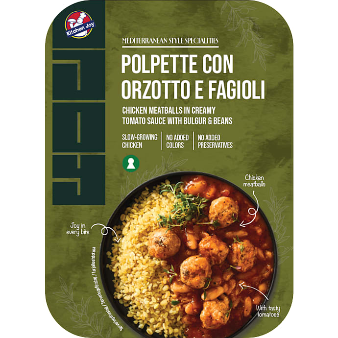 Kitchen Joy Polpette con orzotto e fagioli
