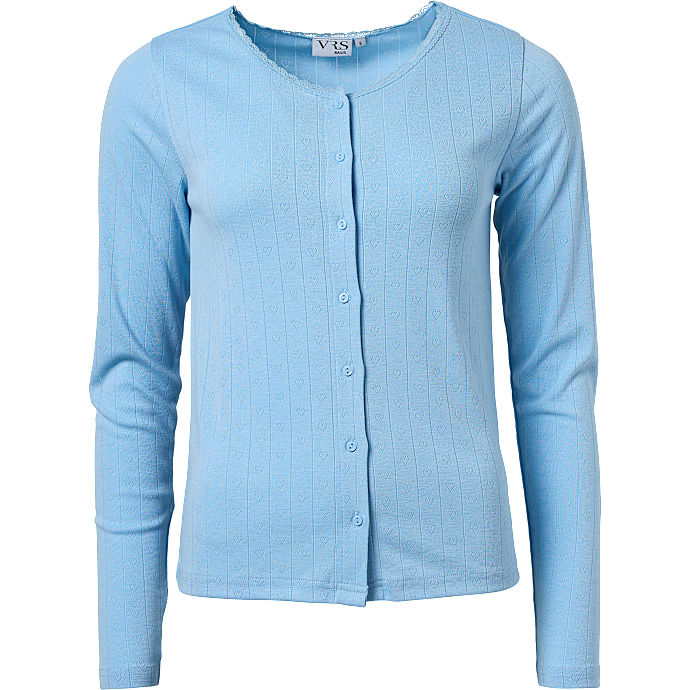 VRS woman basic VRS dame cardigan str. S lyseblå