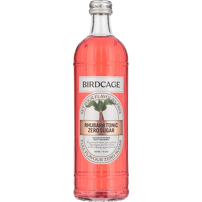 Birdcage Tonic m. rabarbersmag sukkerfri 500 ml