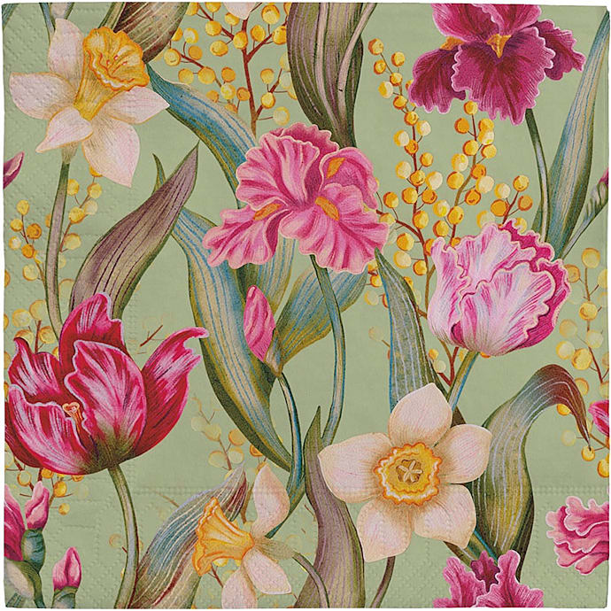 Mønstrede Servietter 33x33 cm