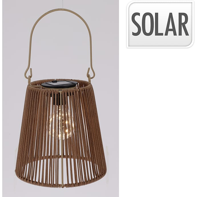 Charlotte Solar Lampe Brun