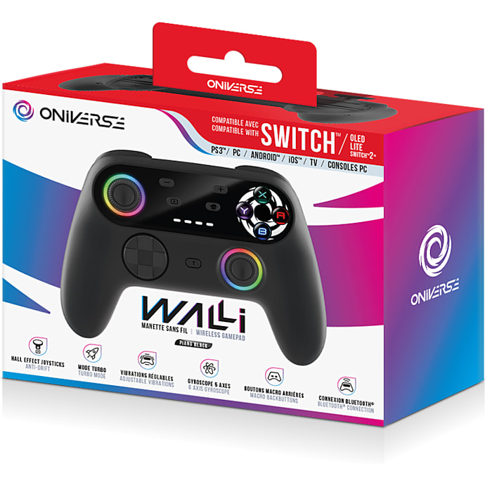 Oniverse Switch 2 Trådløs Controller - Sort