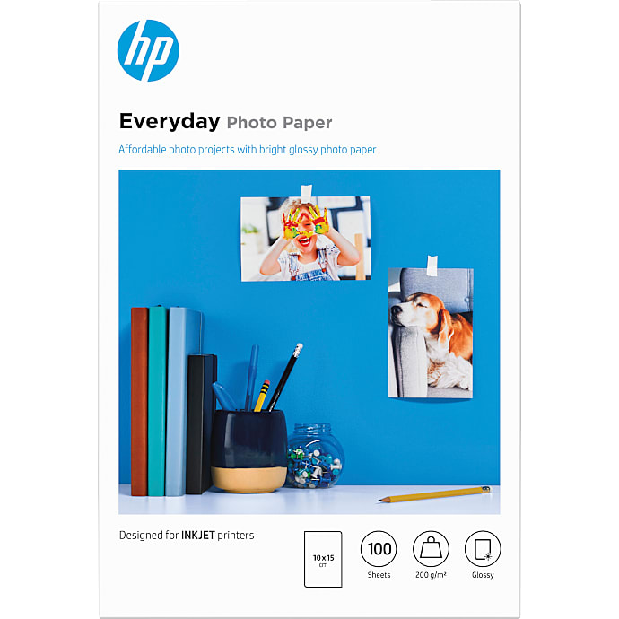 HP Everyday-fotopapir 200 g/m2 - 100 ark