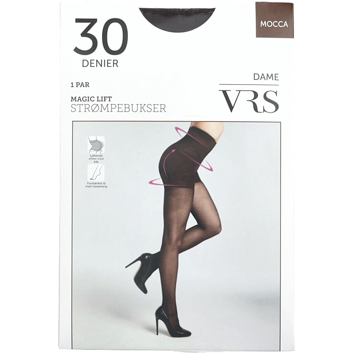 VRS woman strømpebukser magic lift str. S/M brun