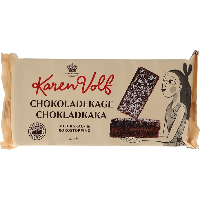 Chokoladekager m. kokostopping