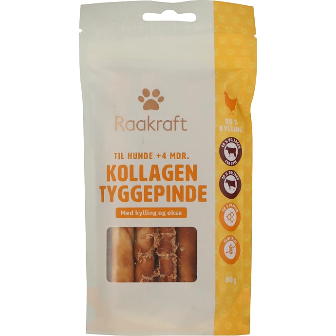 Tyggepinde m. kollagen, kylling og okse