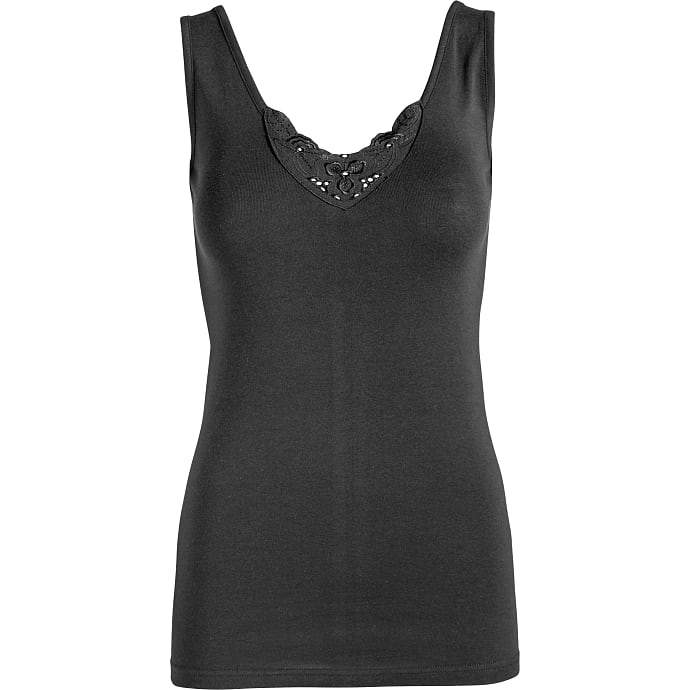 VRS dame undertrøje bred strop str. 4XL - sort