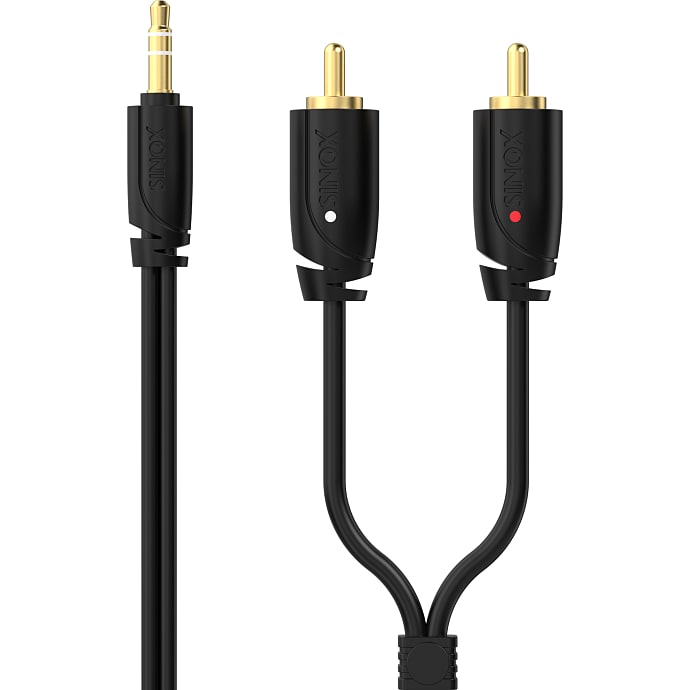 Sinox PRO 3,5mm mini jack til phono kabel 5 meter