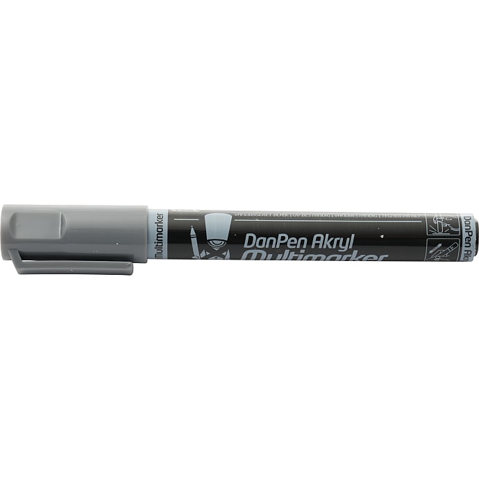 Danpen akryl multimarker - grå