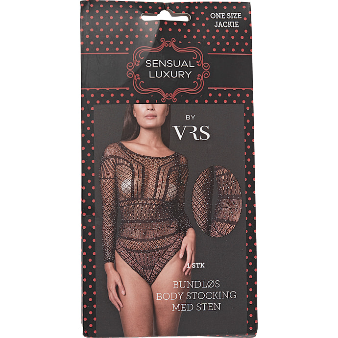 VRS Dame bundløs bodystocking onesize sort