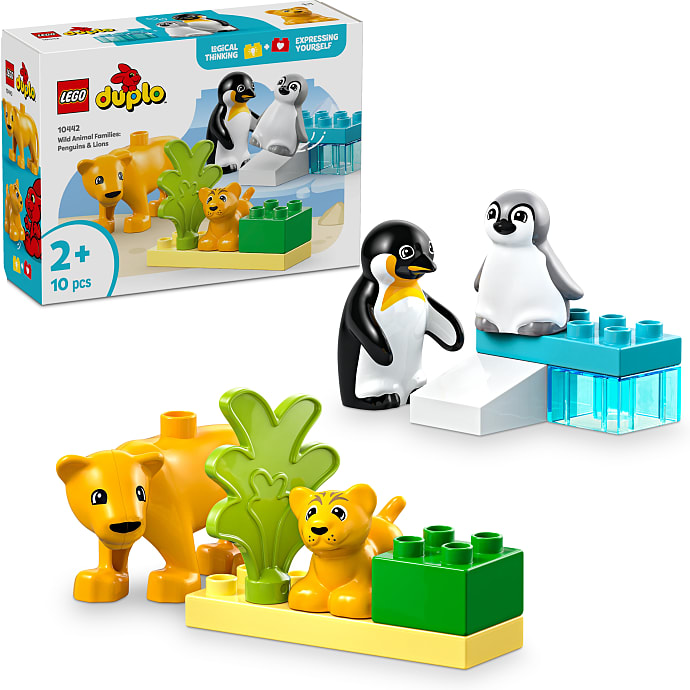 LEGO DUPLO Vilde dyrefamilier: pingviner og løver 10442