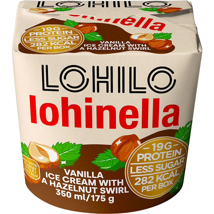 Mælkeis med vanilje og hasselnød