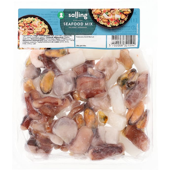 Salling Blandet blæksprutte og skaldyr 300 g