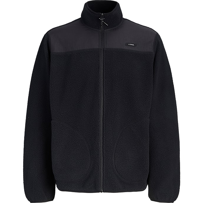 JJ REBEL herre fleece jakke str. 2XL - sort