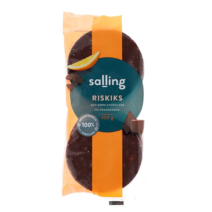 Riskiks m. mørk chokolade og orangesmag – produktbillede