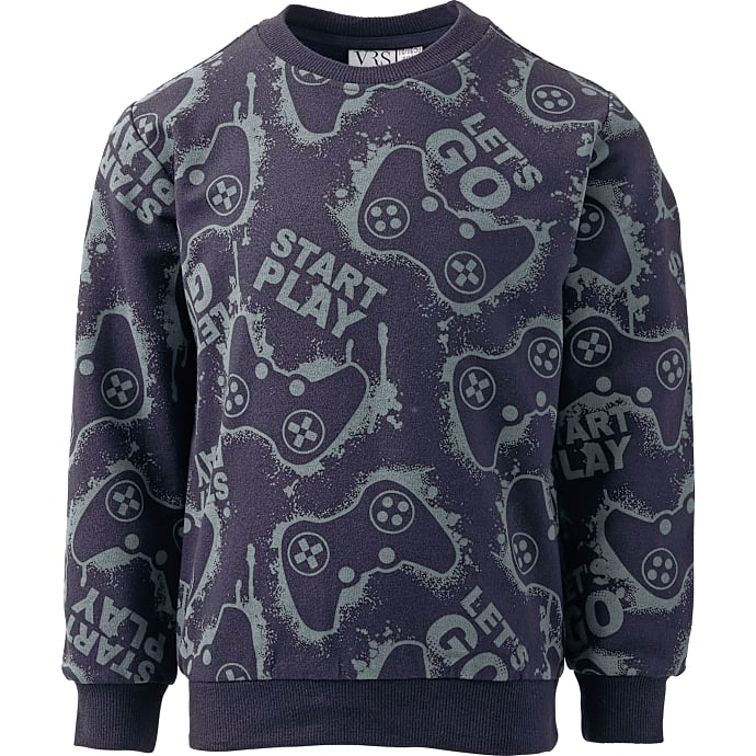 VRS Kids Basic Børne Sweatbluse Str. 122/128 Blå