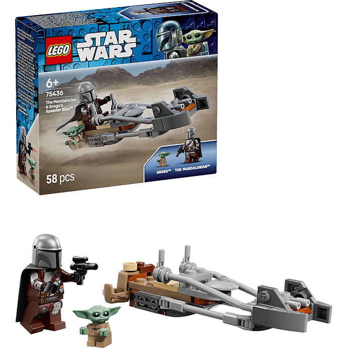 LEGO Star Wars 75436 Mandalorianeren og Grogus speederbike