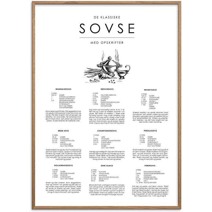 Citatplakat Sovse guide 30x40 cm