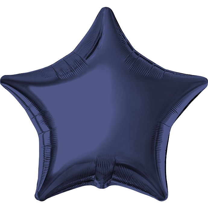Salling Folieballon Stjerne 45 cm Blå