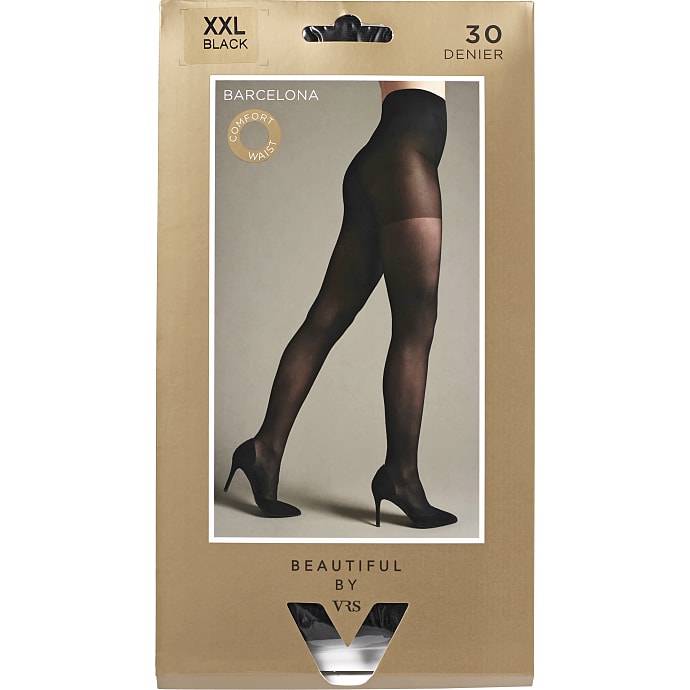 Beautiful By VRS Strømpebukser Barcelona L/XL Sort