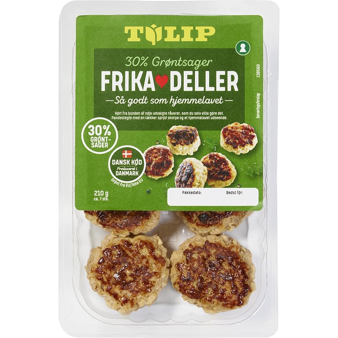 Frikadeller m. grønt