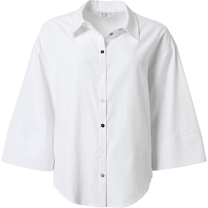 VRS Dame Oversize Skjorte - Hvid