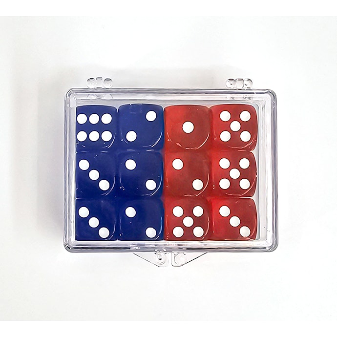 Games for fun terninger transparente 12-pak