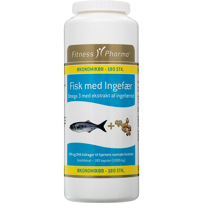 Fiskeolie omega 3 m. ingefær