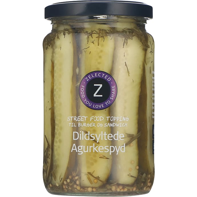 Zelected Syltede agurker m. senneps- og dildfrø 330 g
