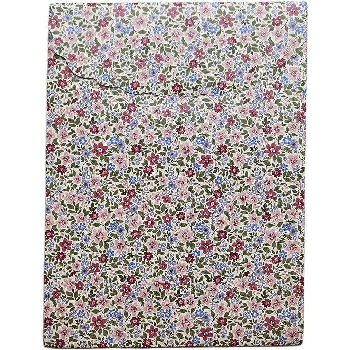 Gavepose med velcro 24x32 cm blomster