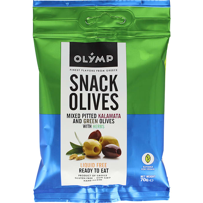 Olymp Blandet Oliven uden Sten med Urter