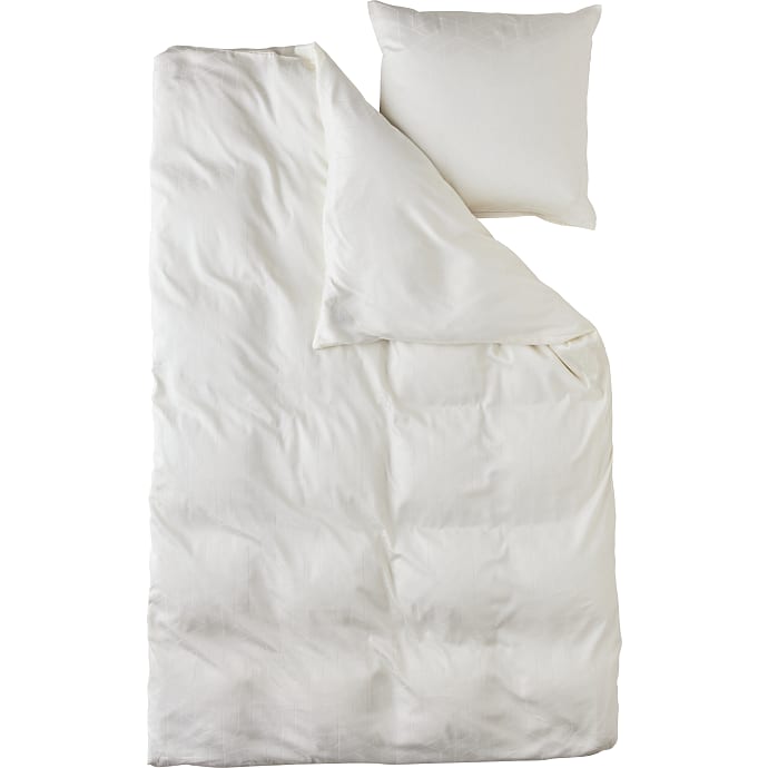 MAISON sengetøj 140x200 cm - jacquard cremefarvet