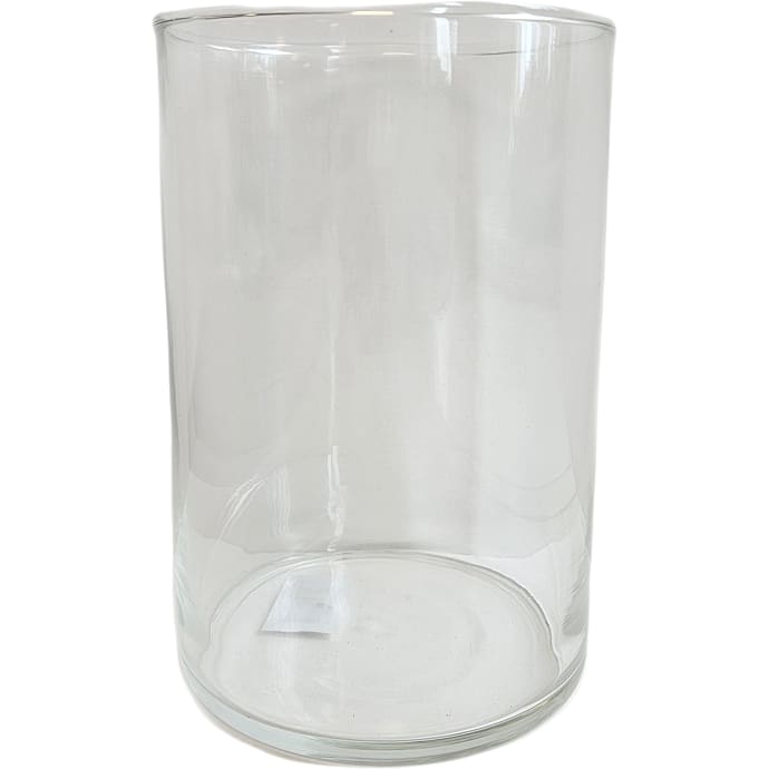 Cylinderformet glasvase klar 10x15 cm