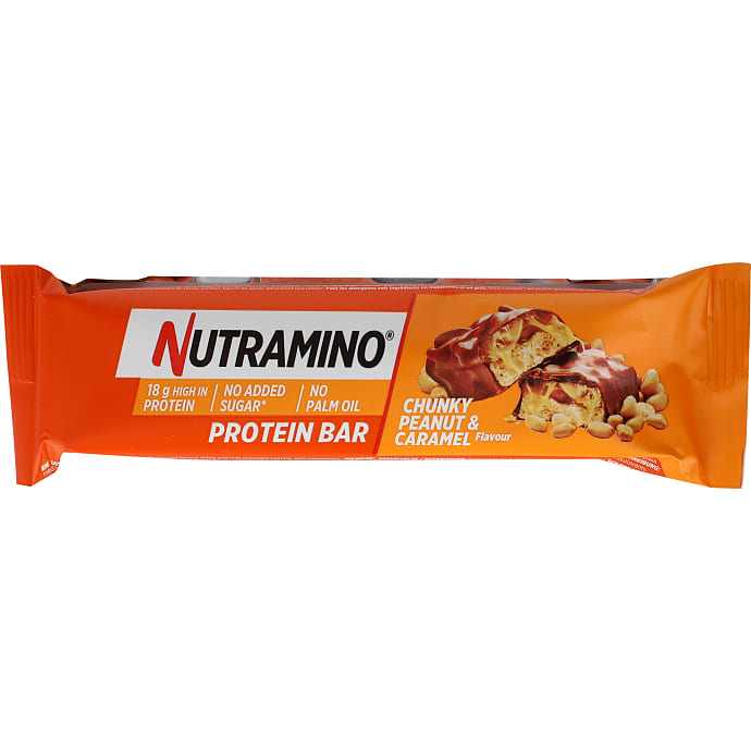 Nutramino Proteinbar m. peanuts og karamel 55 g