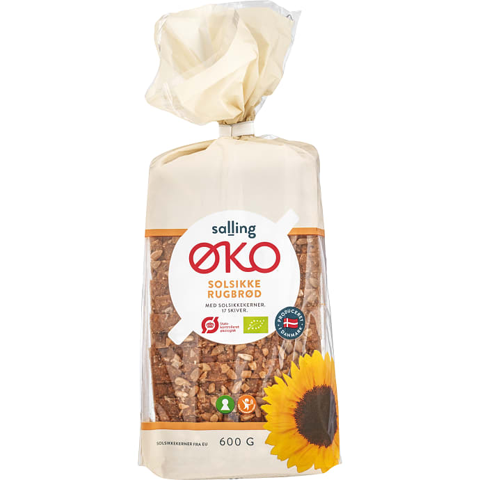 Solsikkerugbrød øko