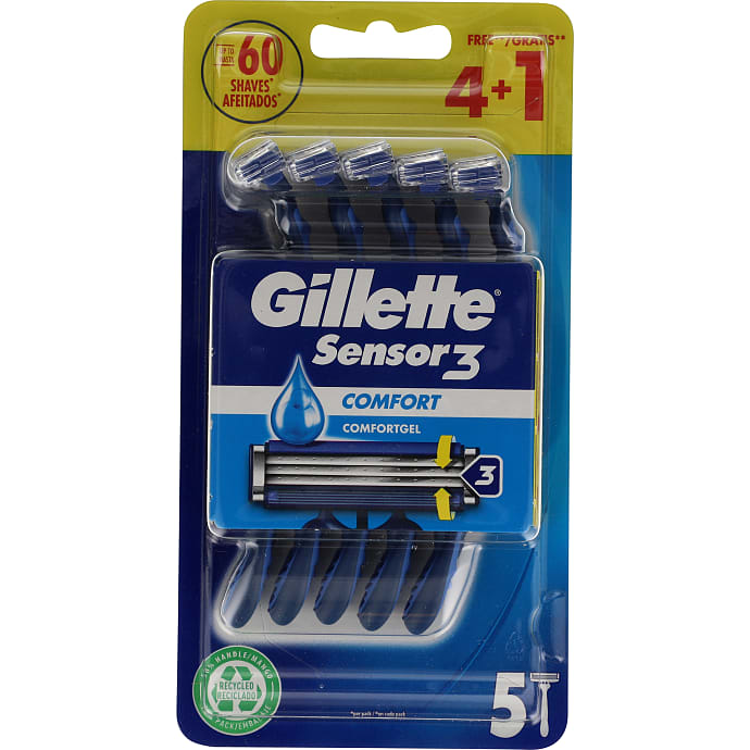 Gillette Sensor3 Valuepack barberskaber 5 stk
