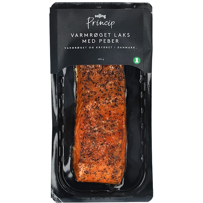 Varmrøget laks peber 200 g