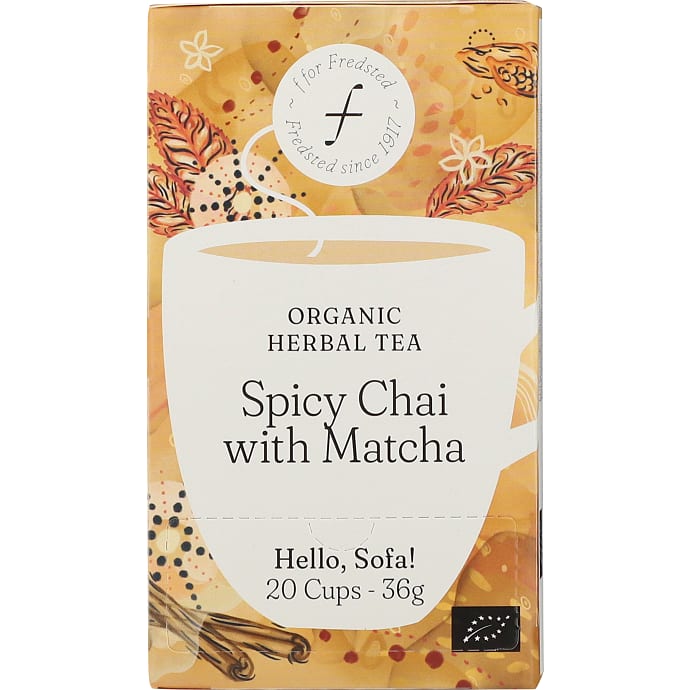 Urtete m. matcha og krydderier øko