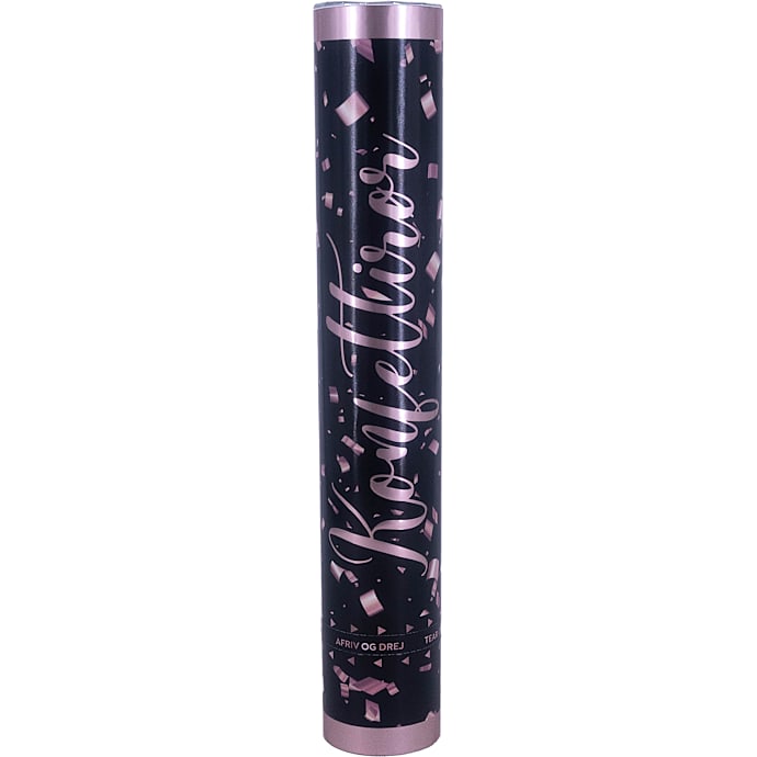 Salling Konfettirør 30 cm Sort/Rosegold