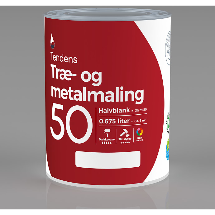 Tendens Træ- og metalmaling halvblank 0,675 L