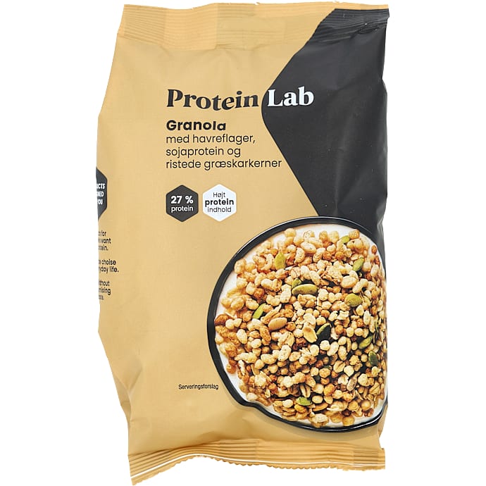 Protein Lab Granola med Havreflager, Sojaprotein og Ristede Græskarkerner