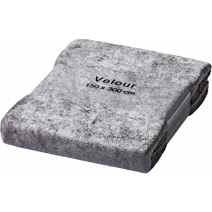 Moments Velour Dug Grå