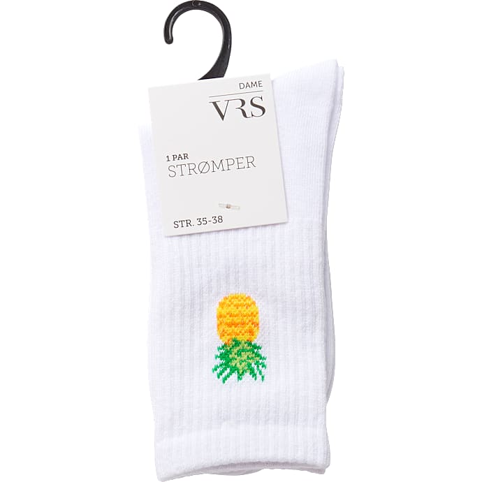 VRS dame tennisstrømper str. 35/38 - hvid