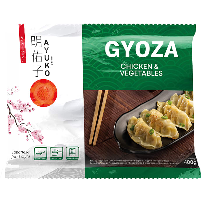 Gyoza m. kylling og grøntsager