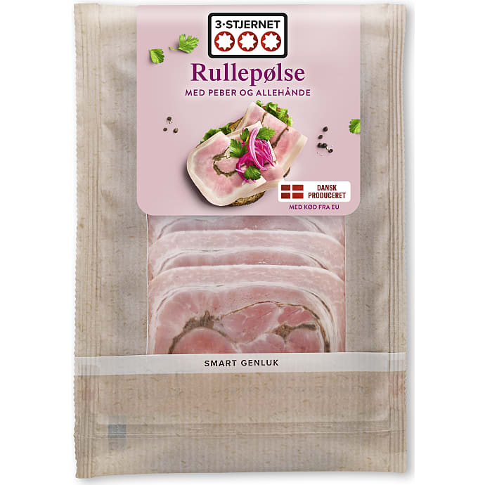 Rullepølse i skiver