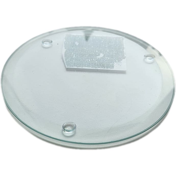 Glasfad med facetkant Ø: 10 cm